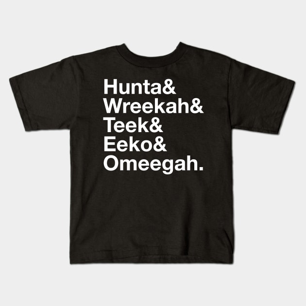 Bad Batch Helvetica List Kids T-Shirt by 5Serious